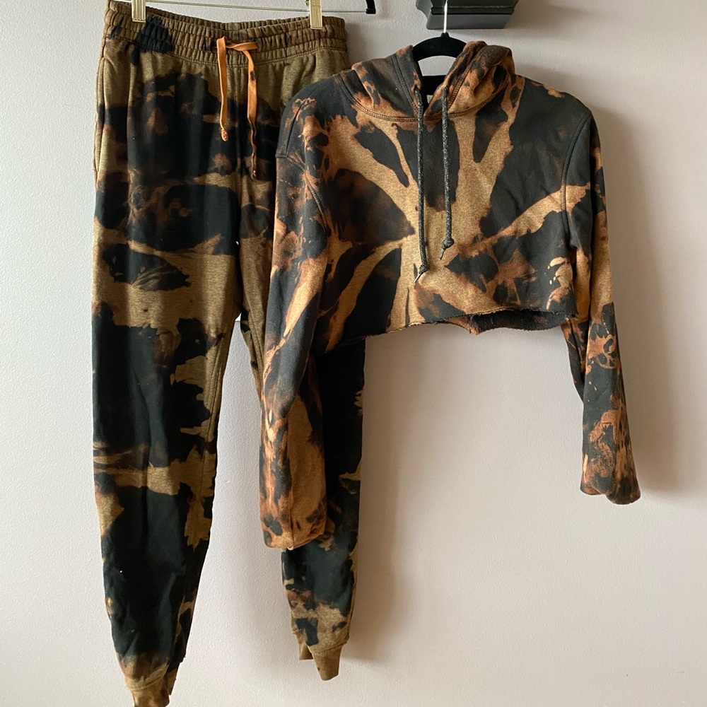 H&M Bleach-Dyed Matching Set - image 1